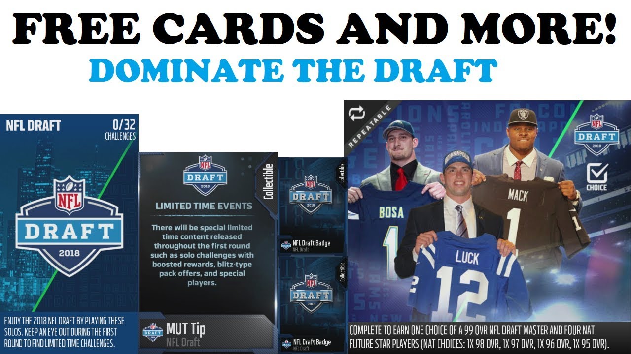 HOW TO ATTACK THE NFL DRAFT PROMO IN MUT 18