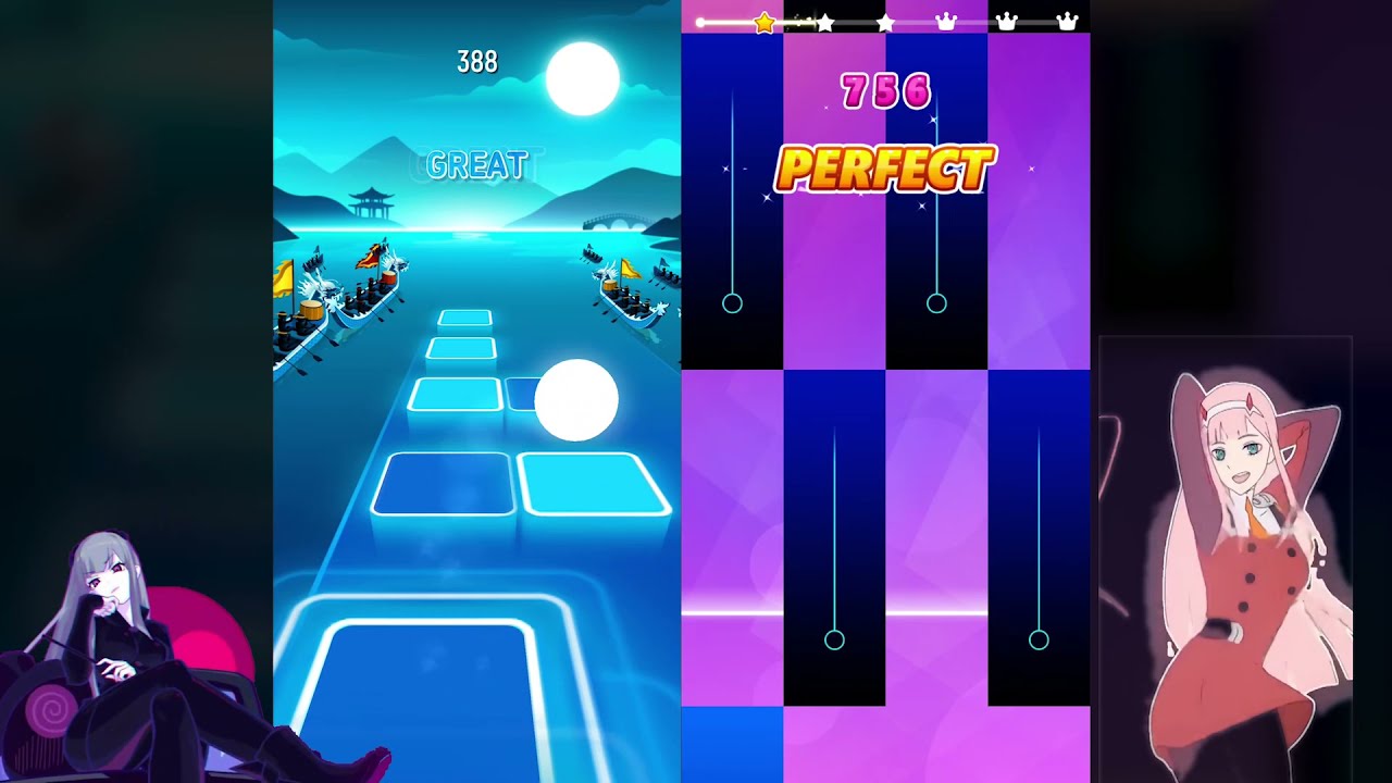 Phao 2 Phút Hơn - Tiles Hop vs Magic Pink Tiles