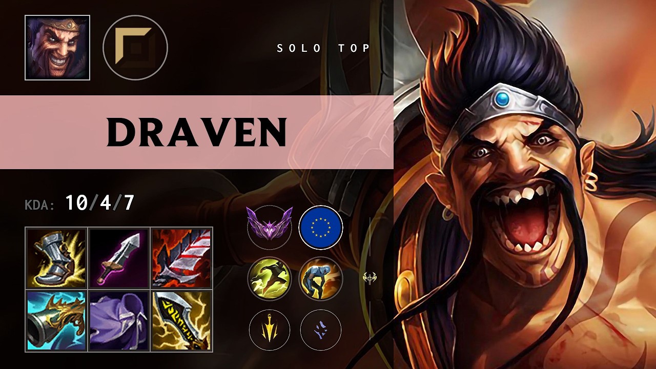 Draven Top vs Kayle - EUNE Master Patch 26.12
