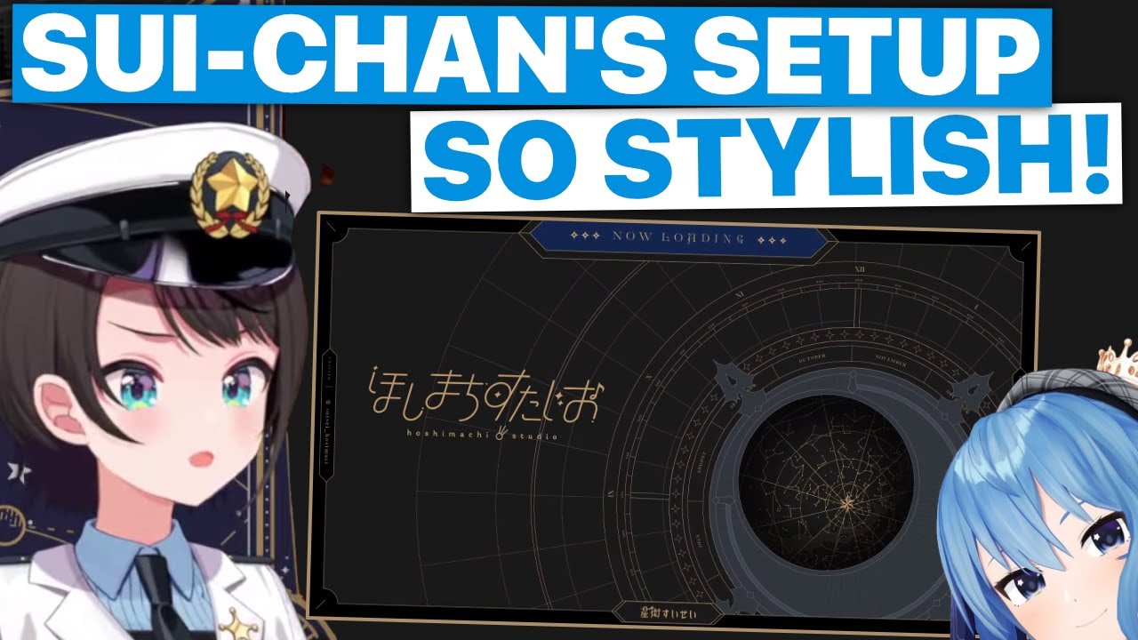 Subaru Streams From Suisei's House & Is Impressed By Sui's Stylish Setup (Hololive) [Eng Subs]