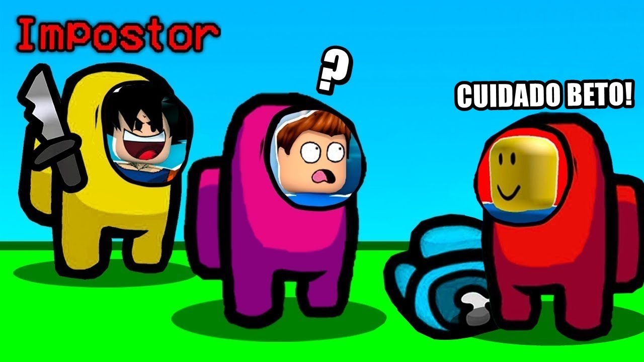 MEU AMIGO VIROU IMPOSTOR E ACABOU COM TODOS NO ROBLOX!! (Among Us)