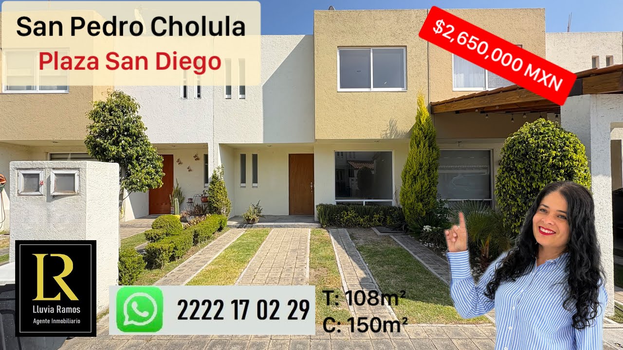 Recorre tu nuevo hogar, el mejor precio en esta zona, Plaza San Diego, San Pedro Cholula. Alberca.