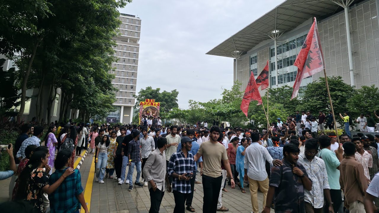 Ganpati Visarjan 2025 SRM AP 🎓 