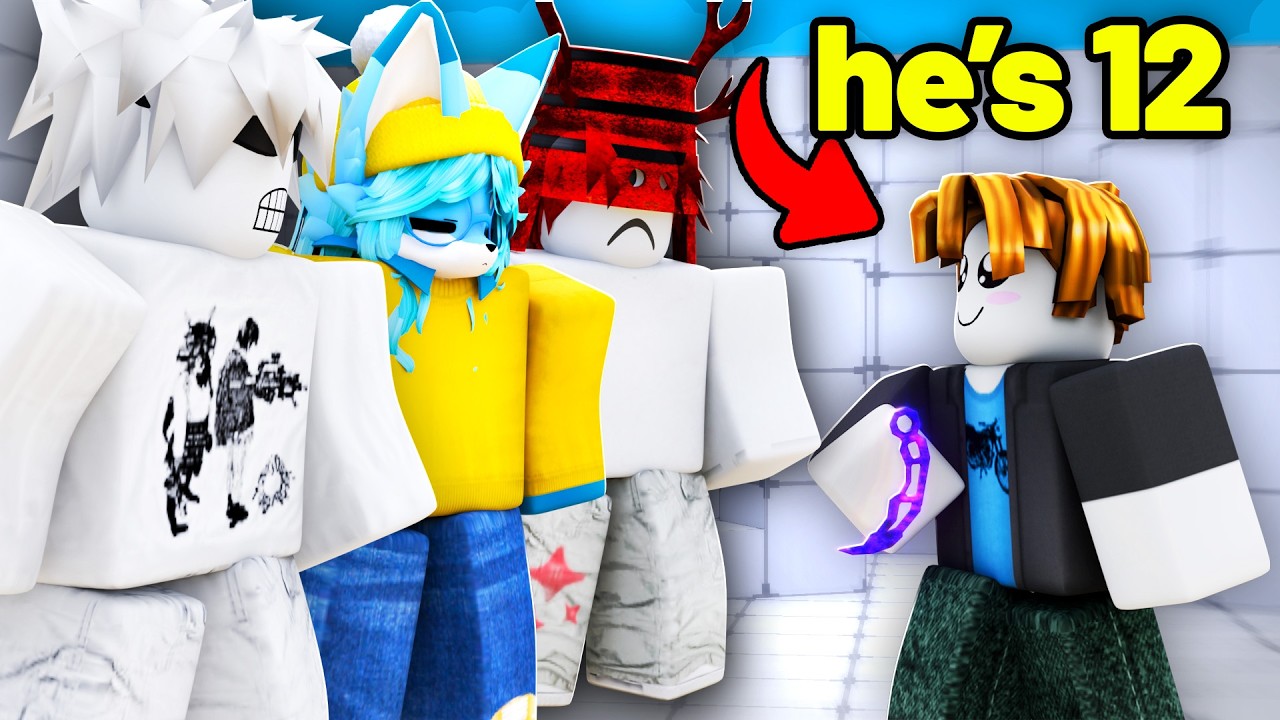 Я нашел САМОГО МОЛОДОГО ПРО-ИГРОКА С НОЖОМ в Roblox Rivals!