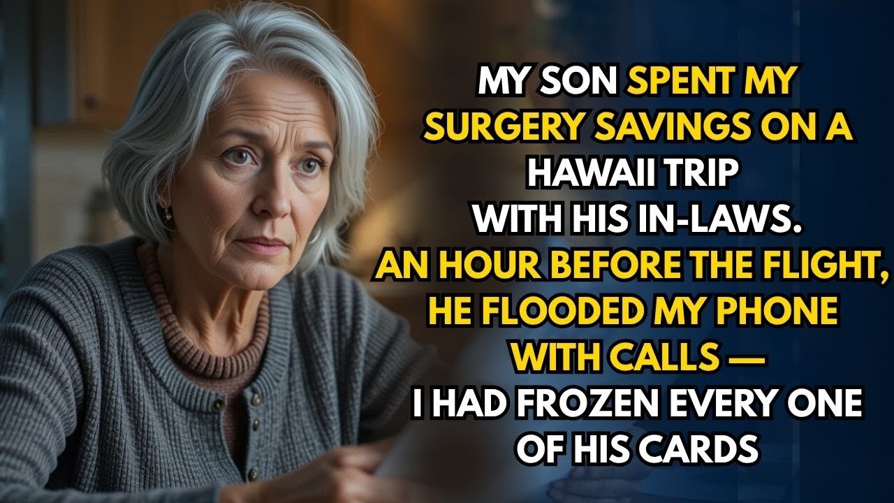 My Son Spent My Surgery Savings on a Hawaii Trip with His In-Laws—So I Froze His Card Before Takeoff