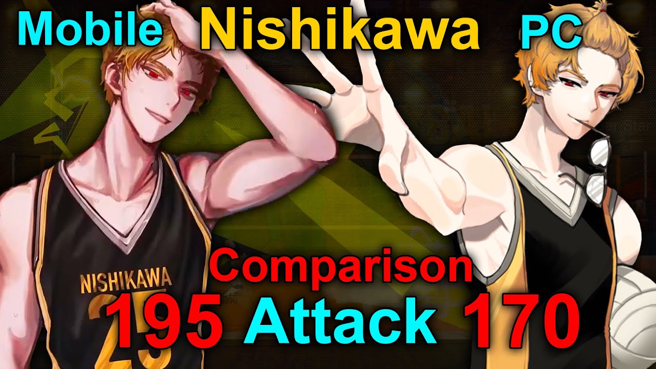 Nishikawa (Mobile) vs Nisikawa (PC). Comparison. Electric effect. The Spike. Volleyball 3x3