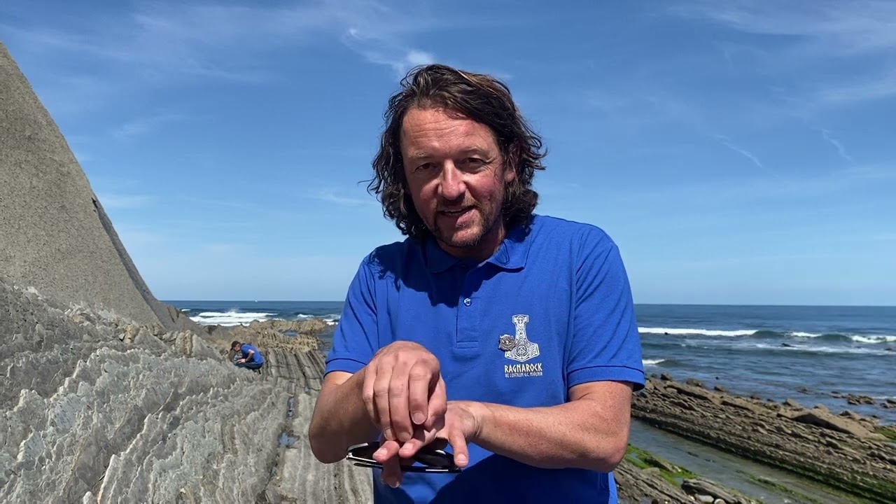 Trace fossils in the rocks along Stage 3 of the 2023 Tour de France!