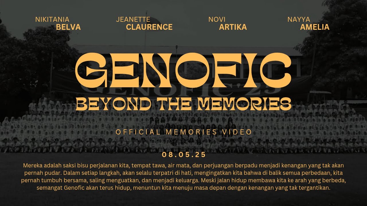GENOFIC'25 - Beyond The Memories | VIDEO ANGKATAN SMA NEGERI 3 KEDIRI