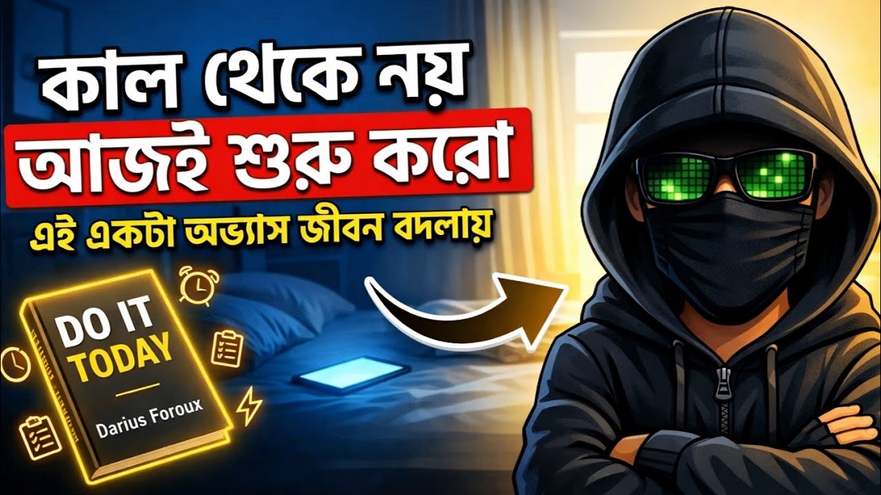 কাল থেকে নয়, আজই শুরু করো | Do It Today Book Summary Bangla | সময়ের ডাক অফিসিয়াল 