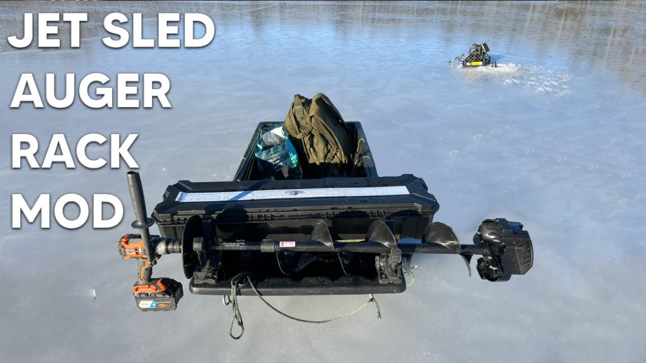 Стойка для ледобура Jet Sled Ice Oger Rack, модель Kolpin Rhino XL Grip.