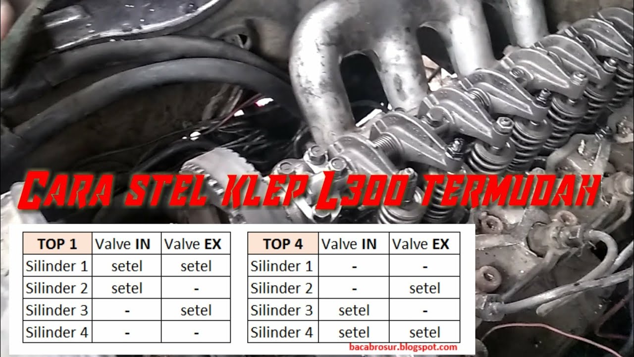 Cara stel klep L300 diesel termudah