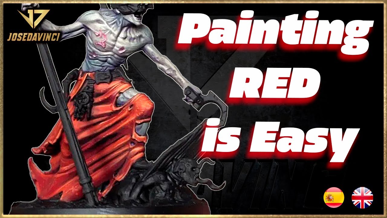 ALL the TRICKS to Paint RED on miniatures / TODOS los trucos para pintar ROJO