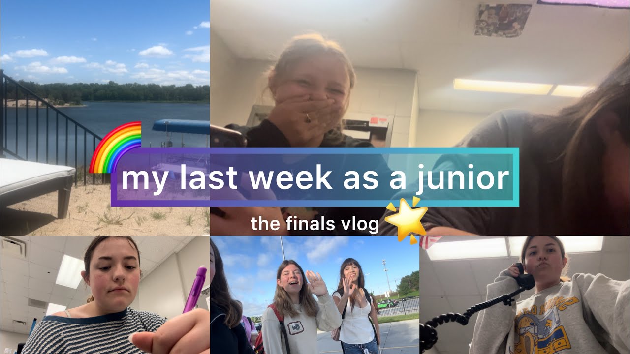 my last week of junior year vlog | finals, tanning, + more!!