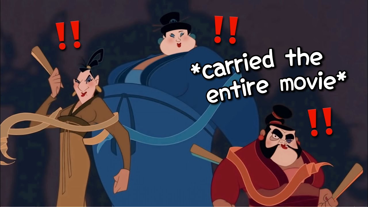 Yao, Ling, and Chien-Po being the BEST part in Mulan for 6 minutes and 11 seconds