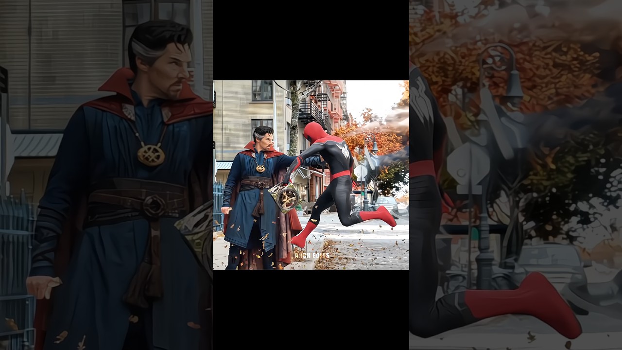 Doctor Strange Shocked 😳 Spider-Man Rocked 🗿😎 #shorts #spiderman #doctorstrange