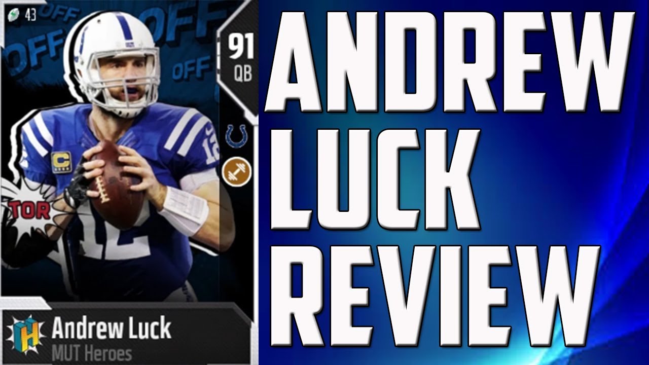 HOW GOOD IS 91 OVERALL ANDREW LUCK - MUT 18 CARD REVIEW
