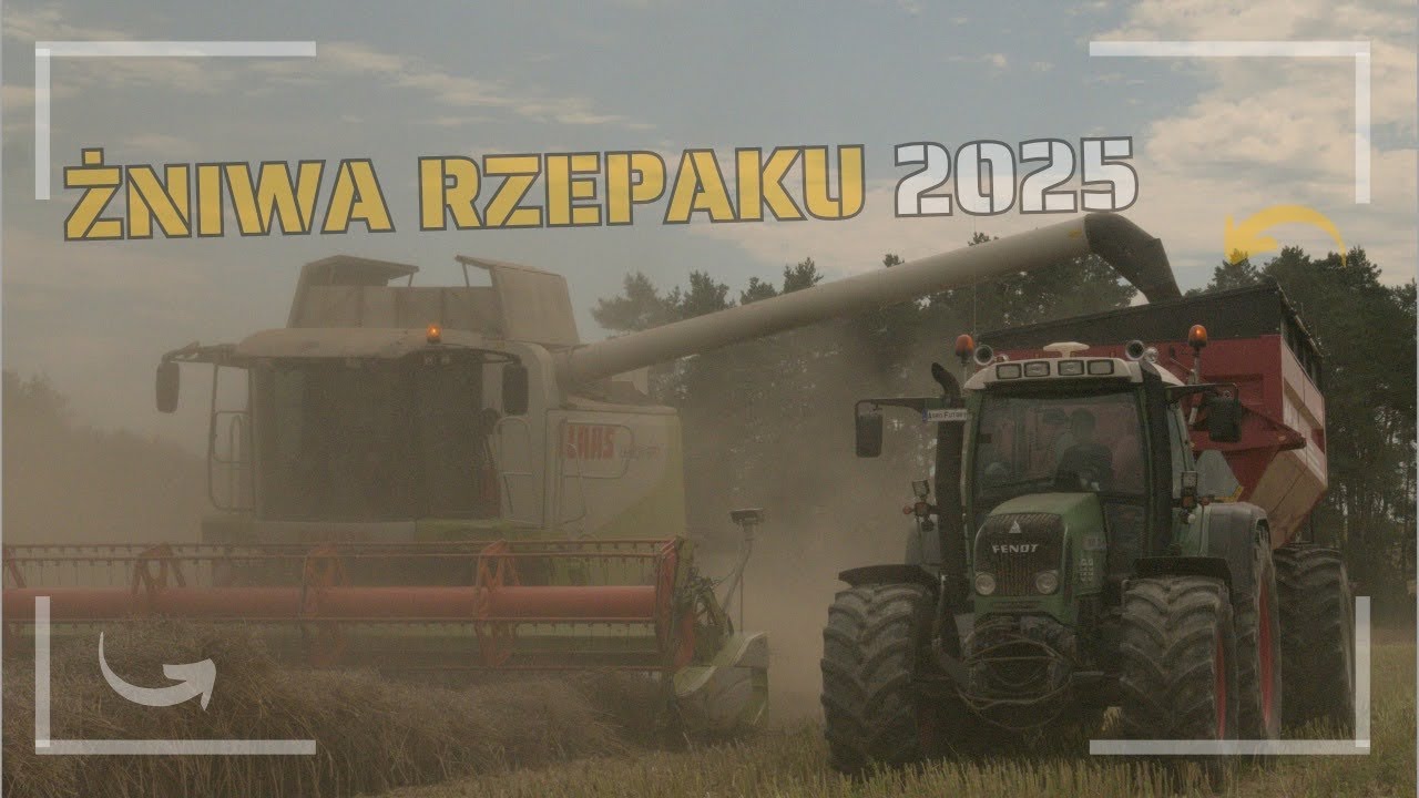 ŻNIWA RZEPAKU u @agrofutory4190☆NOWY NABYTEK CLAAS LEXION 570☆FENDT VARIO TMS 820☆VOLVO☆MERCEDES