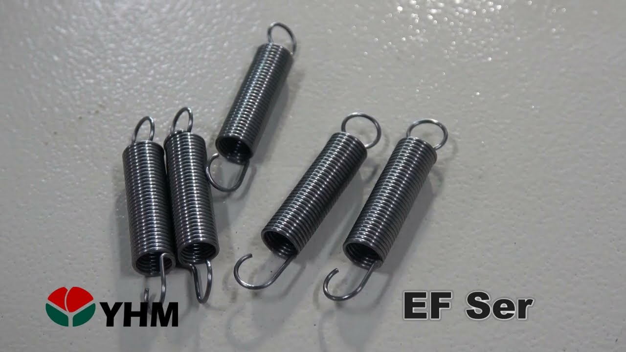線徑0.6mm 拉簧｜CNC標準拉簧製造機 EF-210A-40ppm｜YHM友匯機械