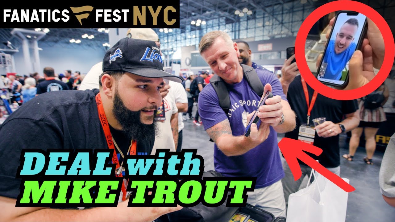 Making Deals with MIKE TROUT at Fanatics Fest NYC!