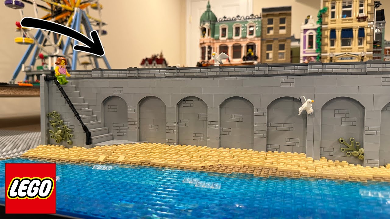 MORE CUSTOM Retaining Walls For The LEGO Ocean!