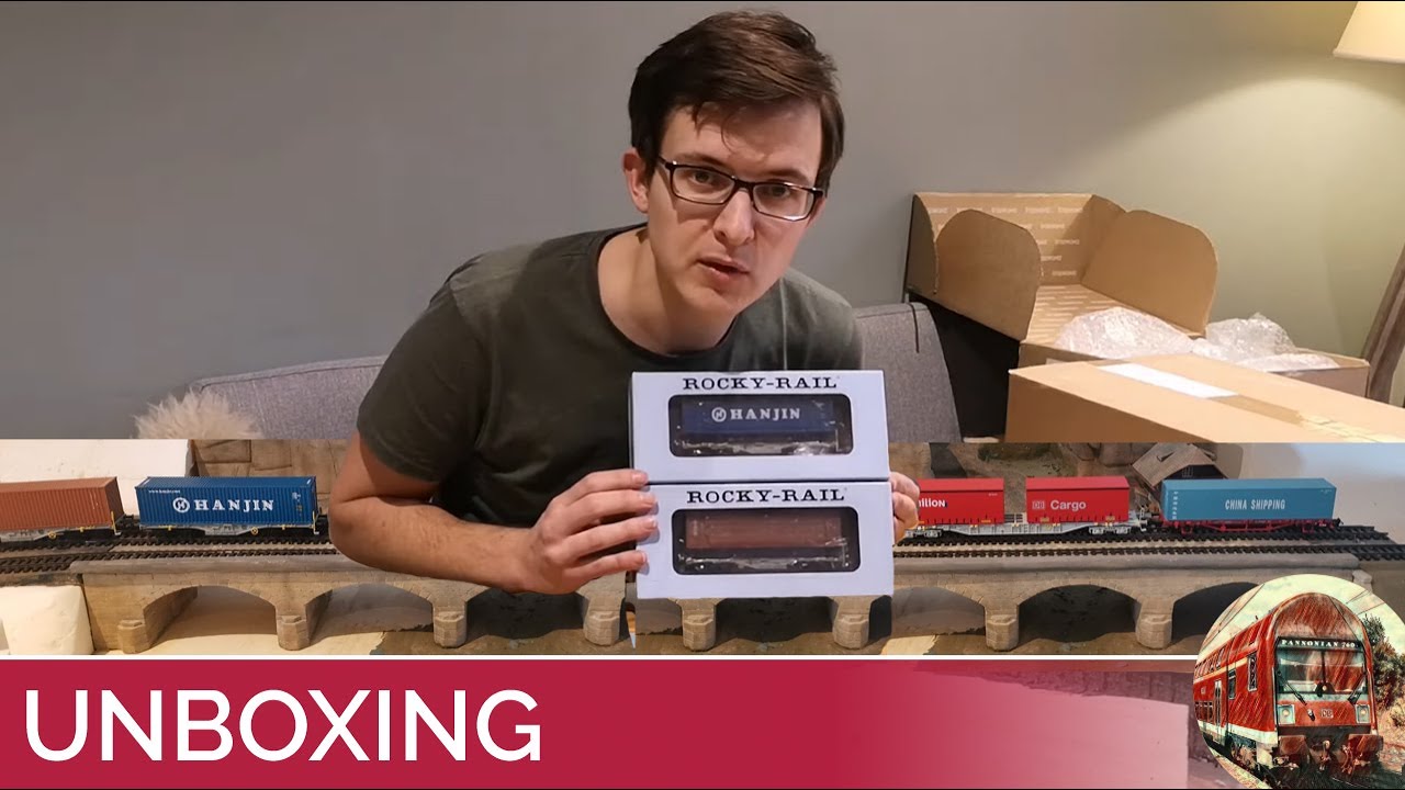 UNBOXING Modelleisenbahn H0 Containerwagen von Rocky-Rail, Piko & Roco