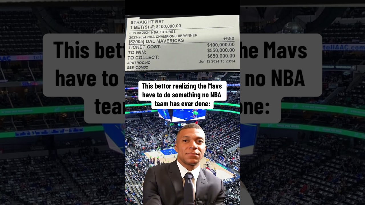 A bettor placed $100k on the Mavs to win the NBA Finals before Game 3…they’re now down 3-0 🥶 