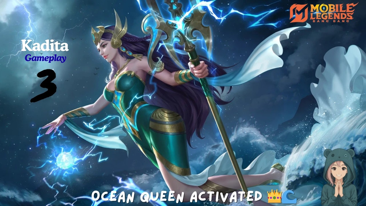 Kadita Said “Touch Water” 🌊⚡ | Kadita Gameplay 3 Mobile Legends Chaos & One Shot Madness