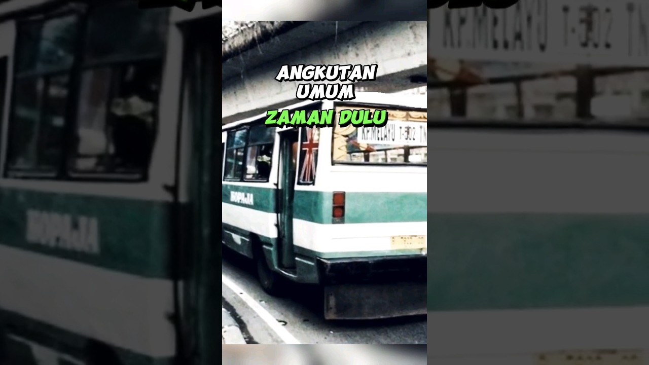 Angkutan umum zaman dulu dan sekarang #shorts