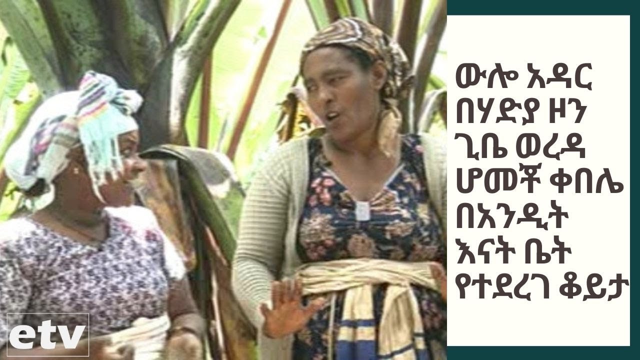 ውሎ አዳር  ክፍል - አንድ በሃድያ ዞን ጊቤ ወረዳ ሆመቾ ቀበሌ በአንዲት እናት ቤት የተደረገ ቆይታ