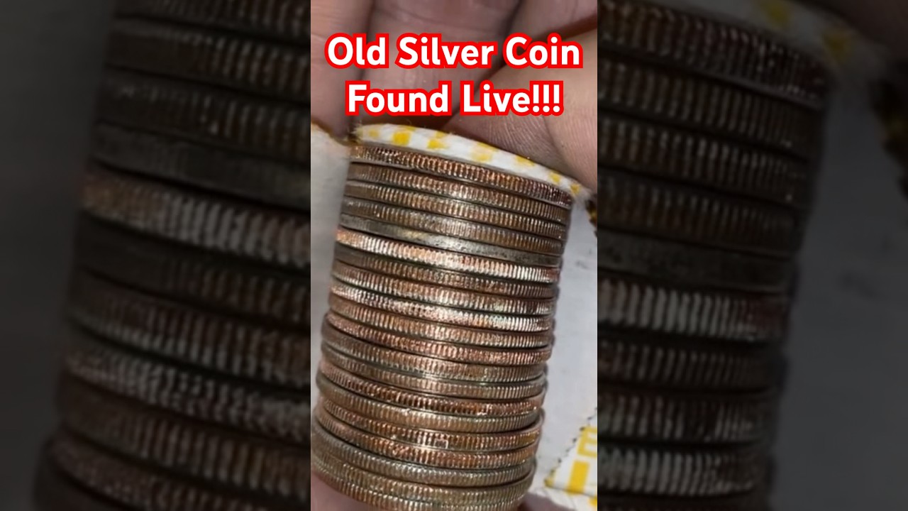 Barber Half Dollar Coin Found Coin Roll Hunting on Live Stream