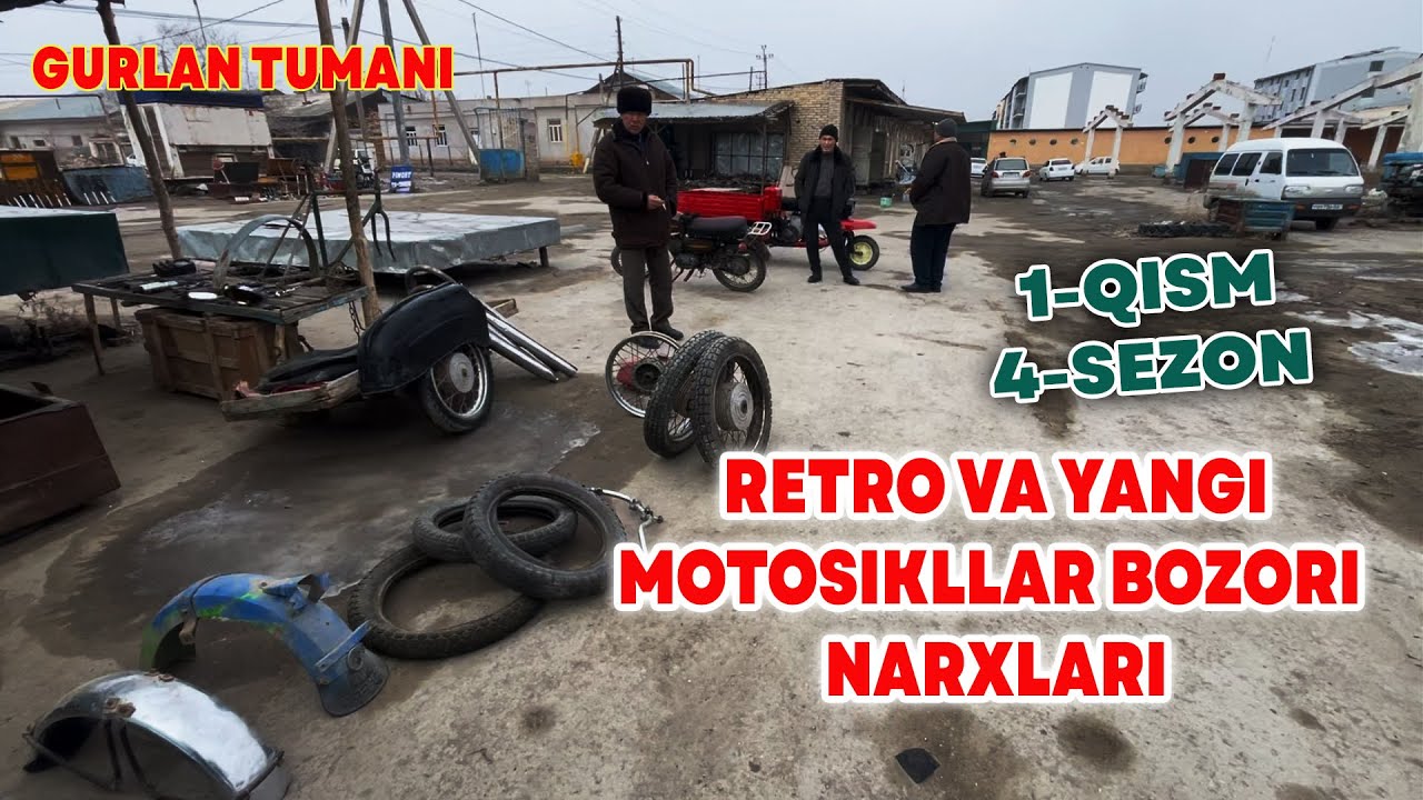 RETRO VA YANGI MOTOSIKLLAR BOZORI NARXLARI | 26 QISM 3 SEZON GURLAN TUMANI | #mikrochip #motovlog