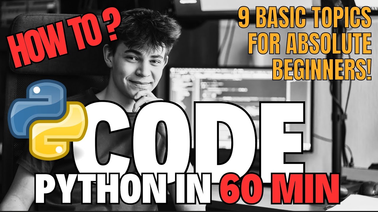 How to code in Python - Learn Python Fast!  Beginner's Guide in Less Than 60 minutes!