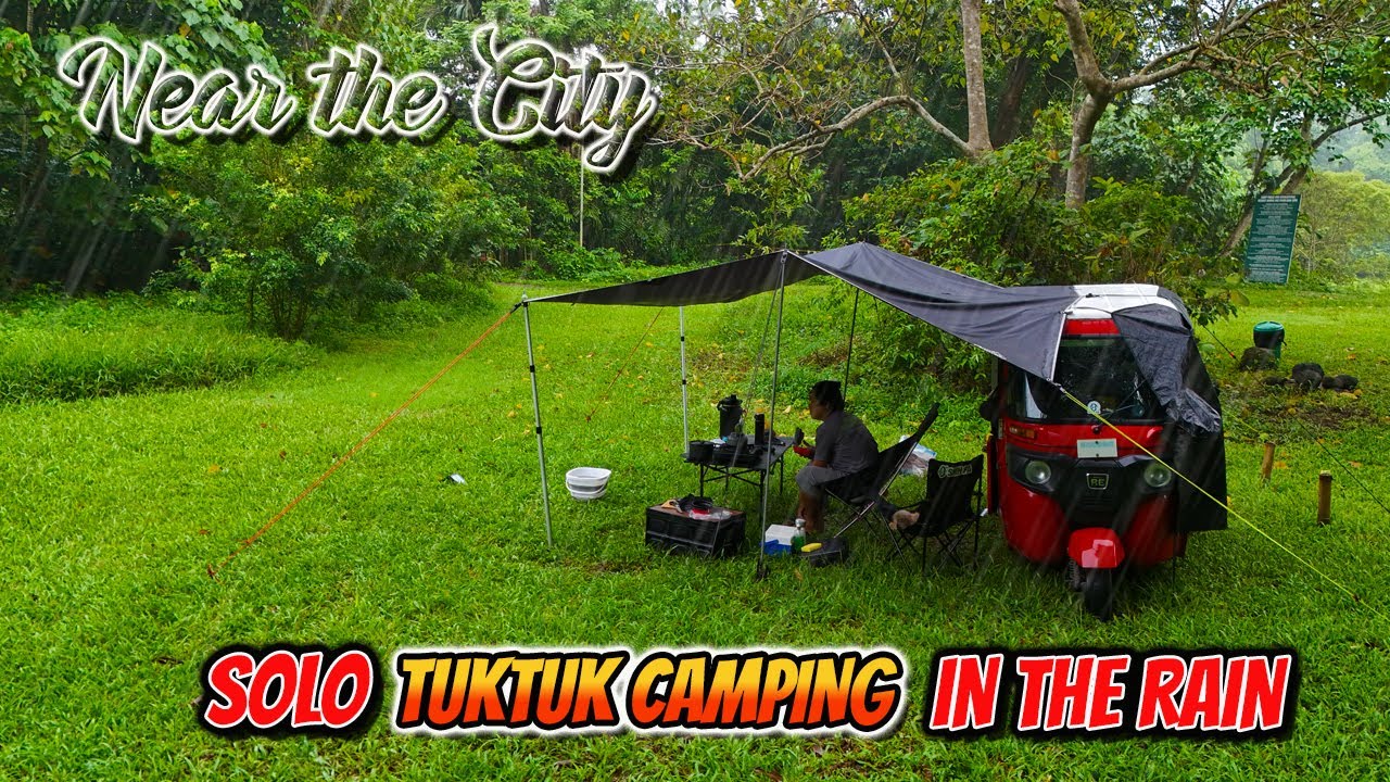 SOLO TUKTUK CAMPING IN THE RAIN | A Quiet Place to Camp near San Pablo City | Gunao Lake