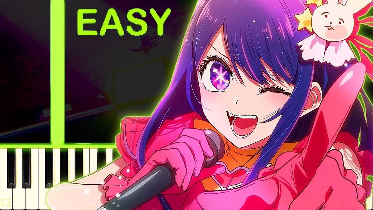 OSHI NO KO OP THEME - EASY Piano Tutorial