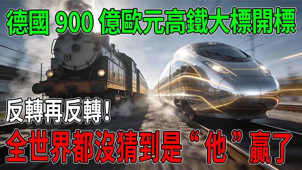 反轉再反轉！德國900億歐元高鐵大標開標，全世界都沒猜到是“他”贏了。#德國 #中國 #科普 #工程 #超級工程 #中國基建#建造#科技