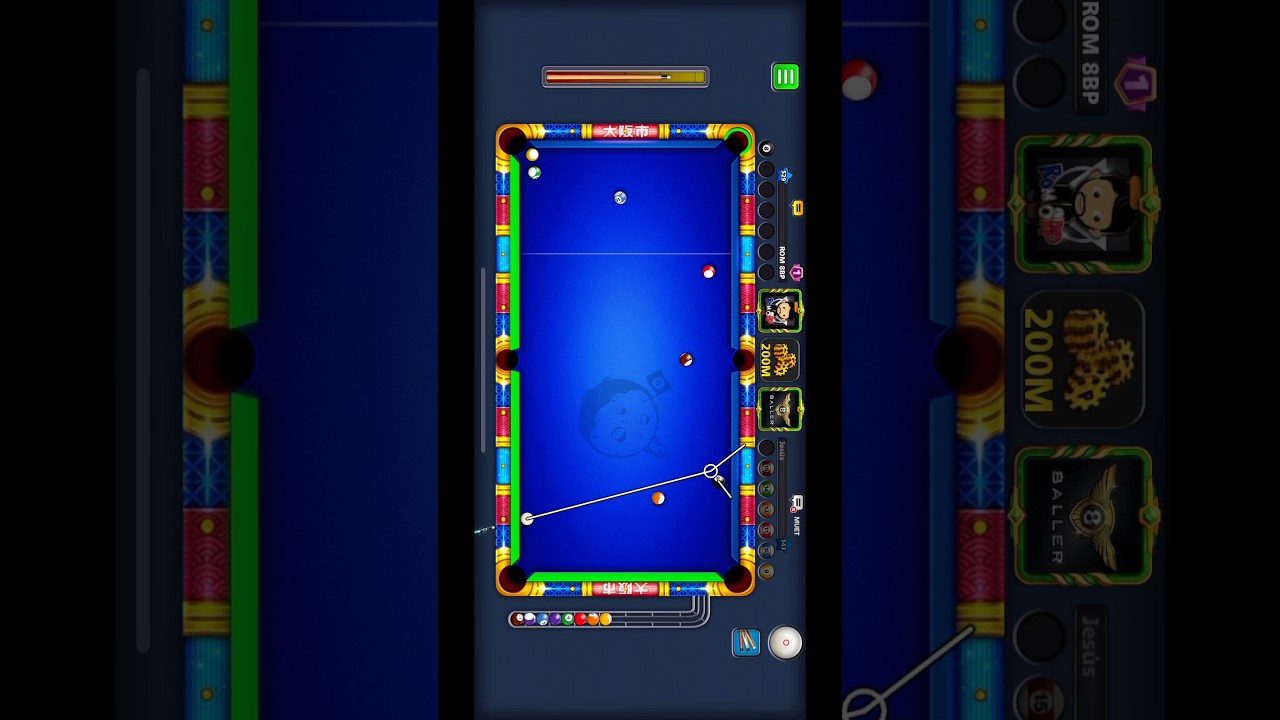 How lose 100M on new 200M Osaka table 8 ball pool #8ballpool #8bp #pool