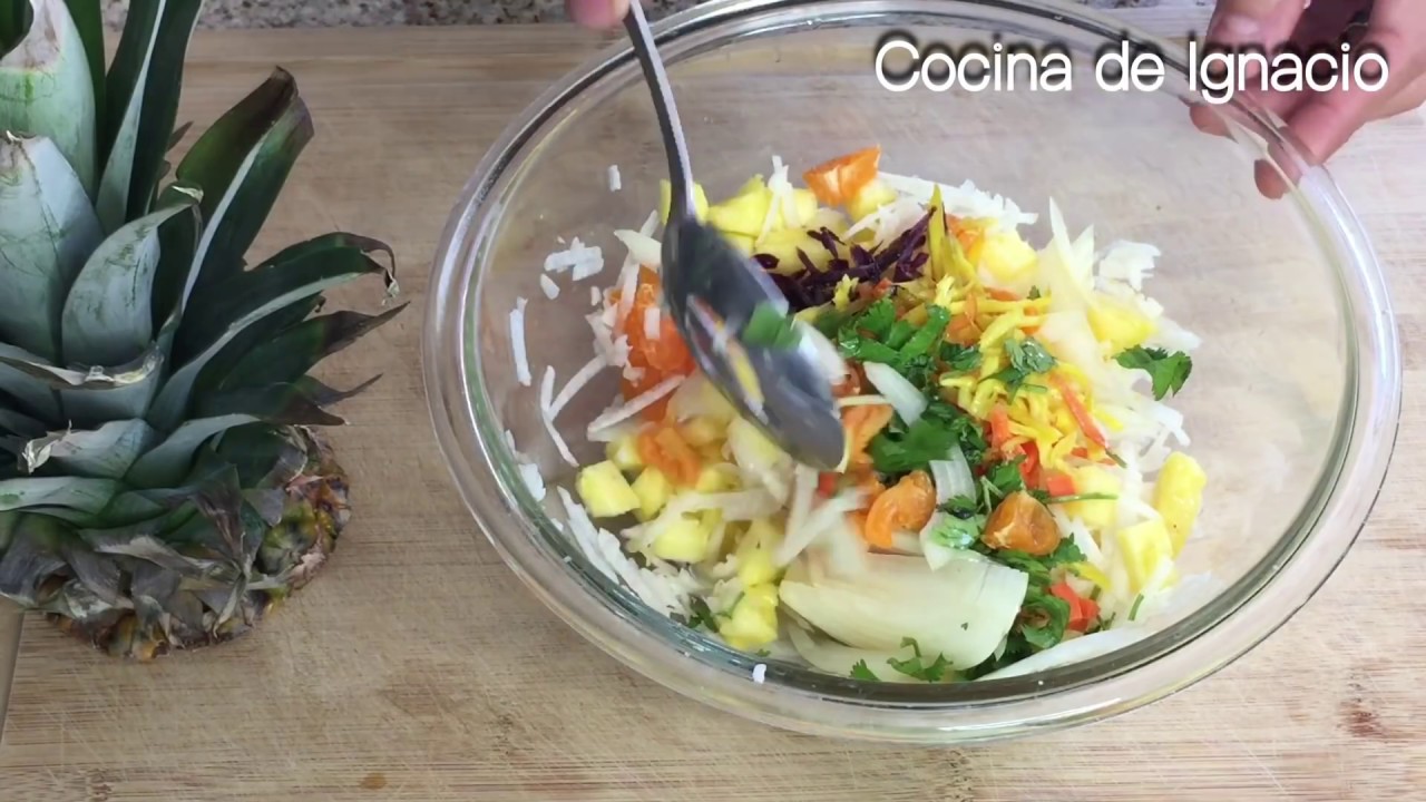 PICO DE GALLO DE PIÑA, JICAMA Y HABANERO