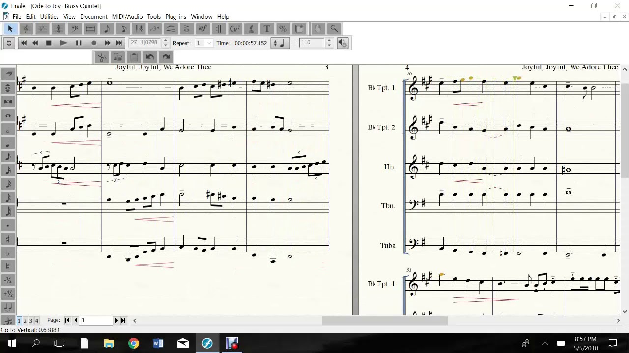 Ode to Joy- Brass Quintet