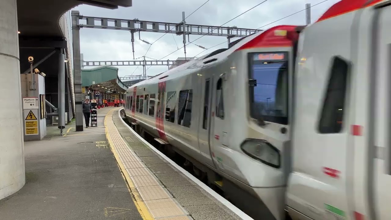 TFW 11:30AM SERVICE FROM MANCHESTER PICCADILLY TO PORT TALBOT PARKWAY DEPARTING NEWPORT PLATFORM 2.