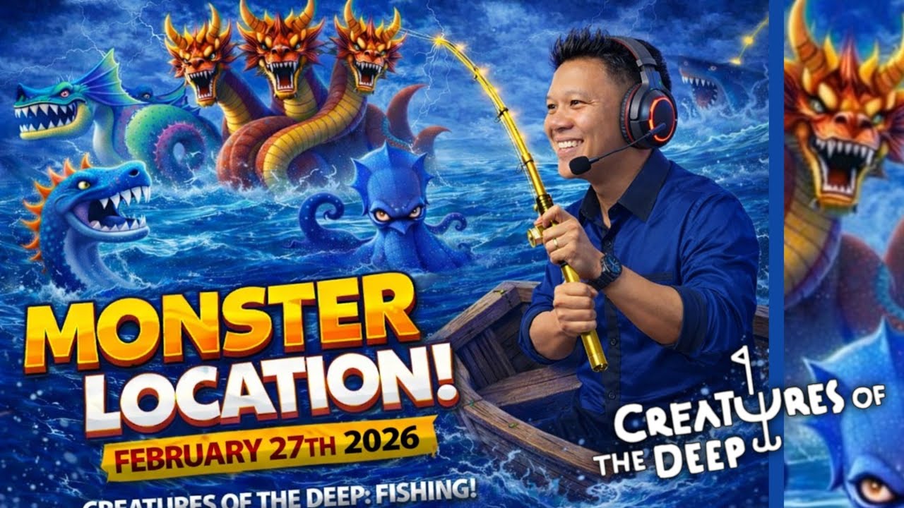 ALL Monster Location February 27th 2026 - Creatures of the Deep: Fishing #monsterhunter 