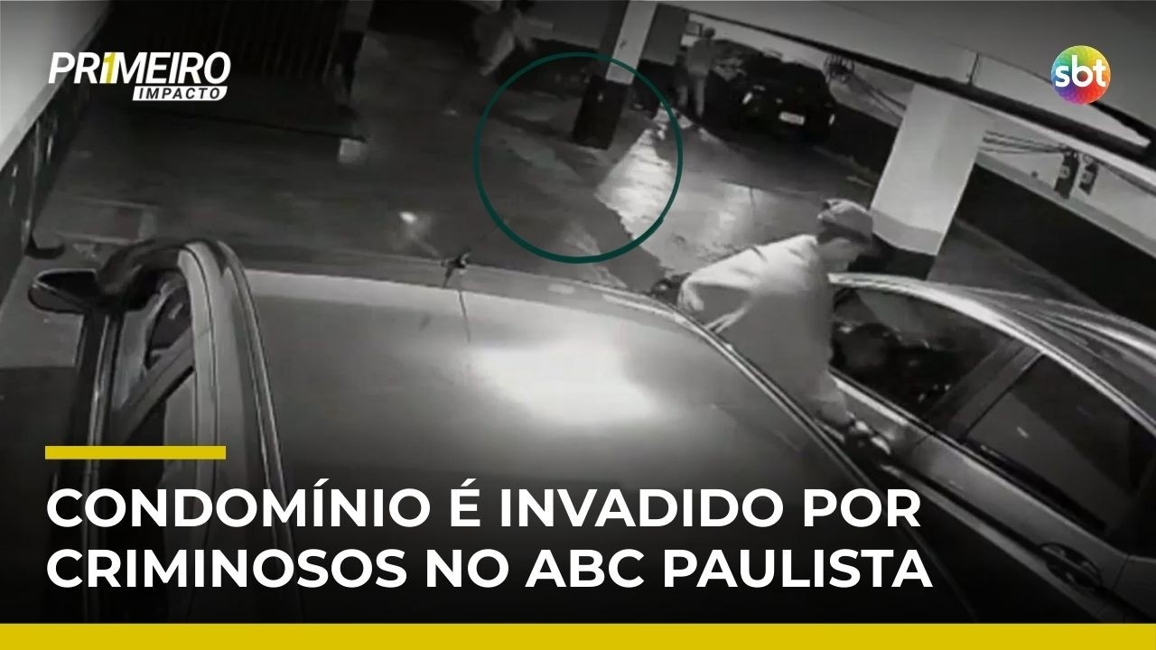 Trio invade condomínio na Grande SP e foge com objetos de moradores | #PrimeiroImpacto