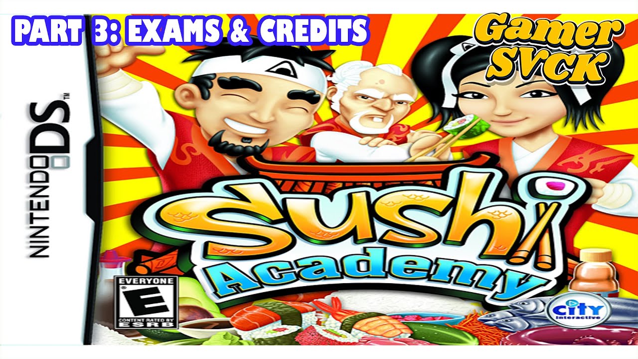 Sushi Academy (NDS): Part 3 - All Exam & Credits (No Commentary Gameplay) 60FPS