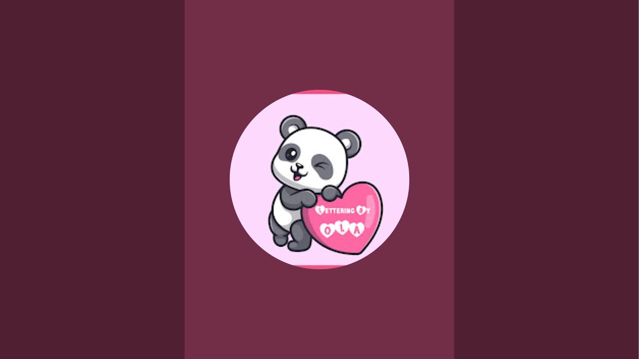 Lettering by OLA 🩷🐼 is live!