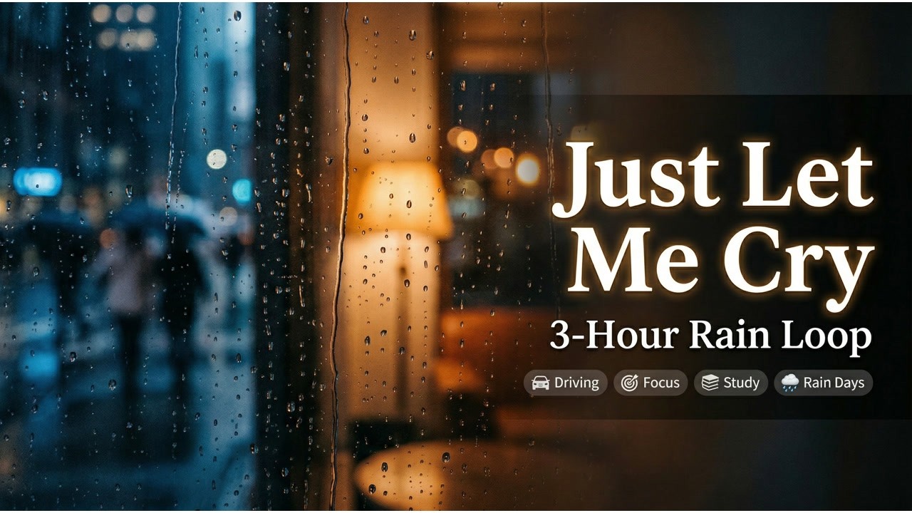 just let me cry  #JustLetMeCry#3HourLoop#KoreanBallad #RainMusic#StudyMusic #HealingMusic#ChillMusic