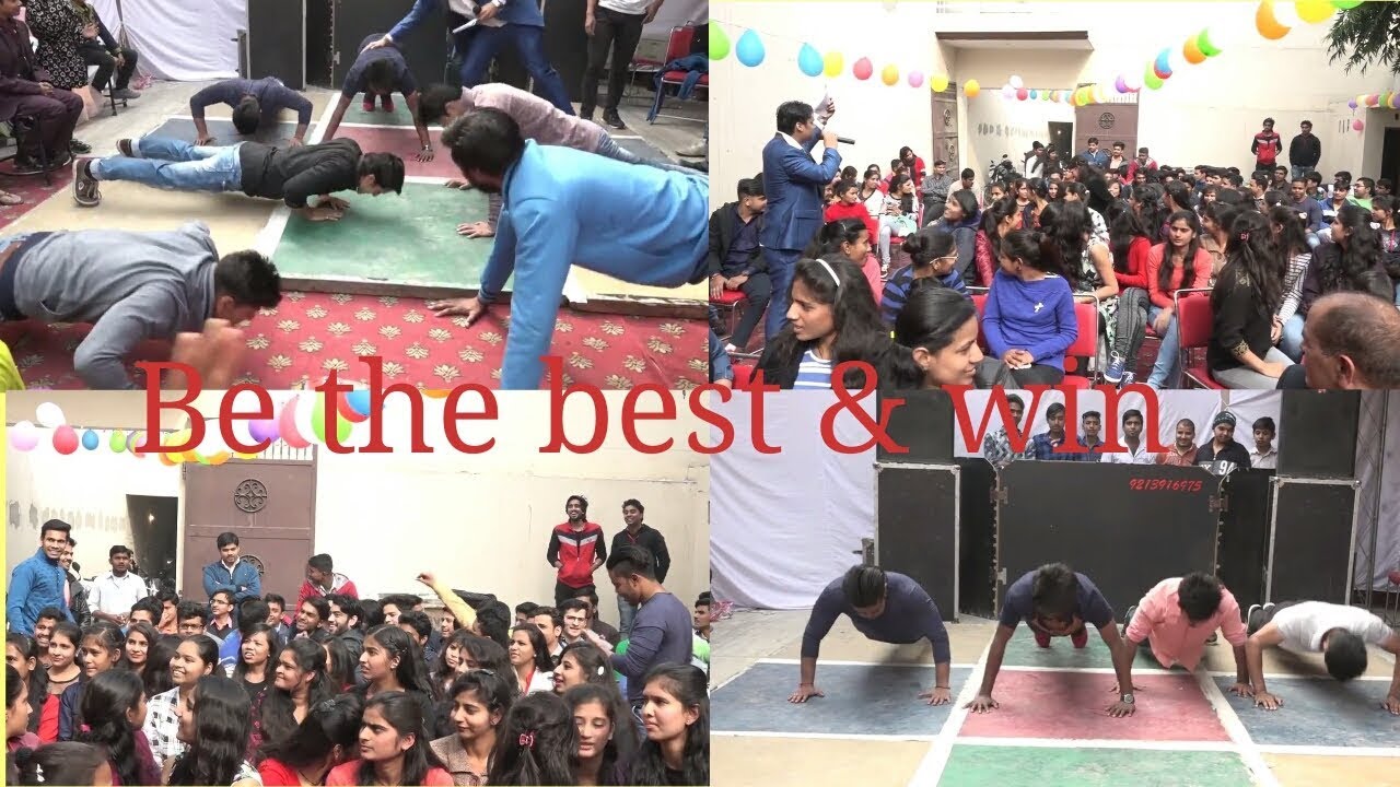Push up competition, Checking boy's strength at function (Covered by Vikram Verma)