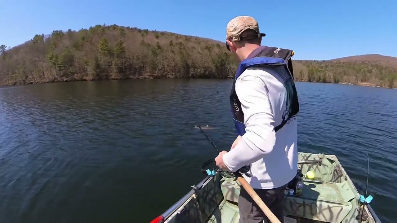 NYC Reservoir Fishing - 10 lb Brown Trout Caught Trolling