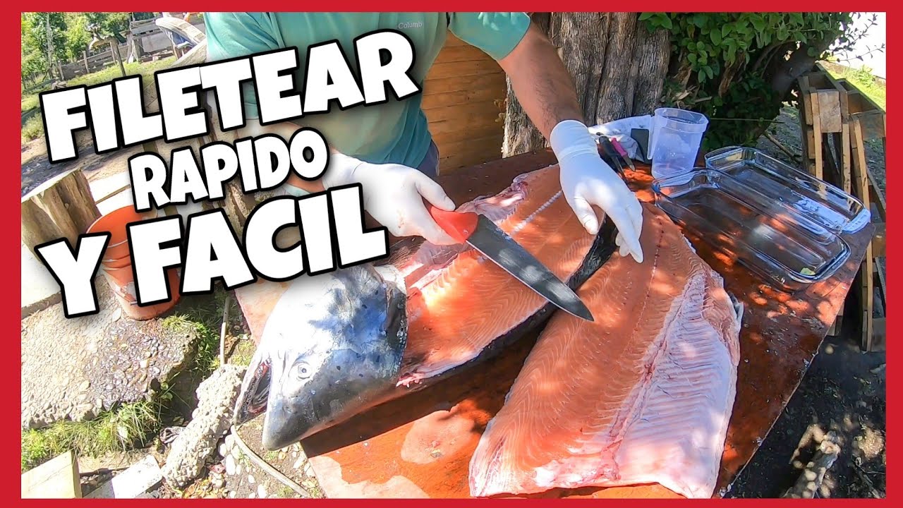 🐟 Como FILETEAR un salmón FÁCIL Y RAPIDO🚀