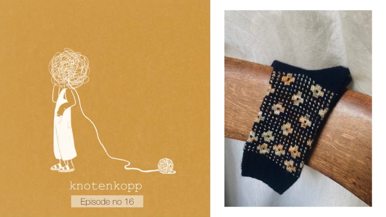 knotenkopp knitting - podcast no 16 (Poppy Tee, Peacock Tee, Maggie Cardigan, Olga Sweater)