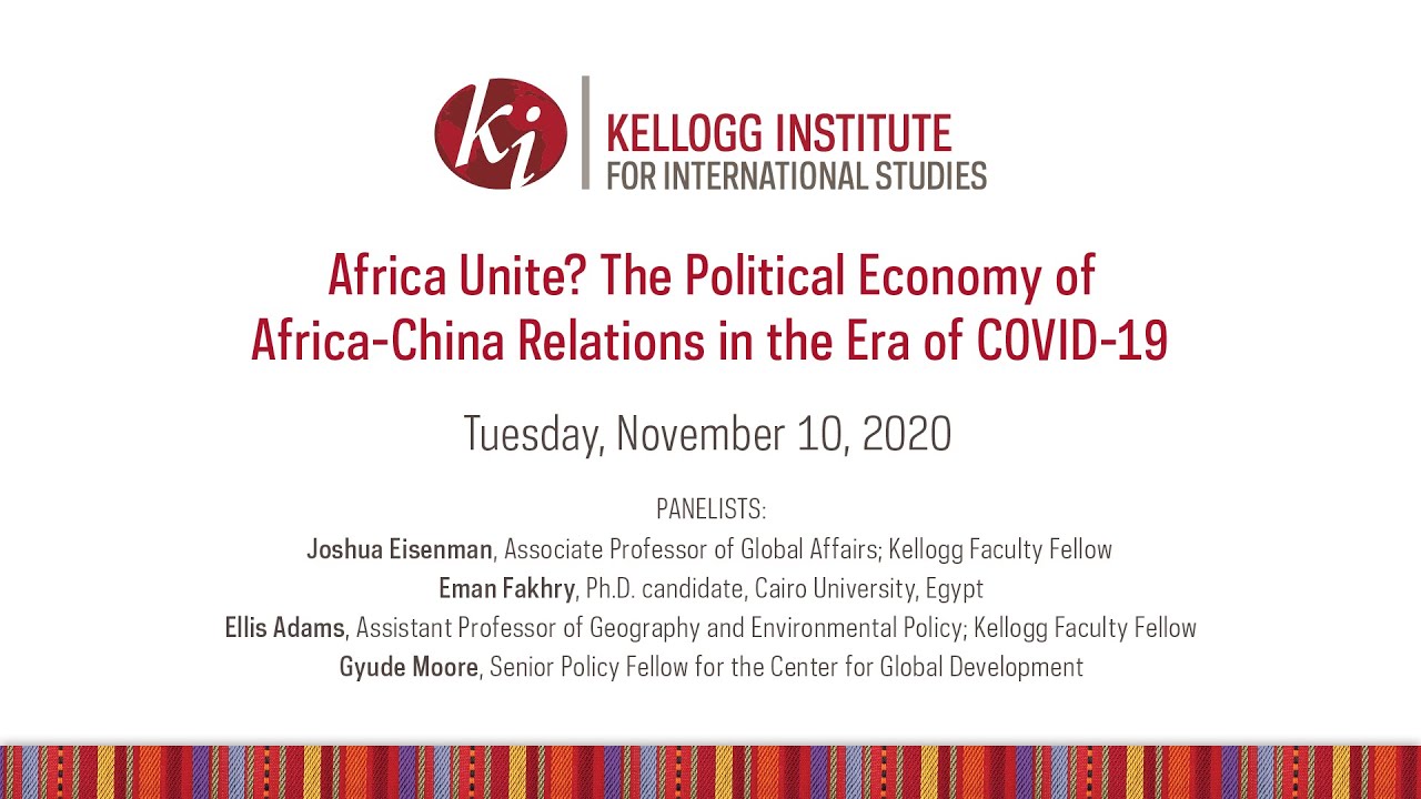 Africa Unite? The Political Economy of Africa-China Relations in the Era of COVID-19