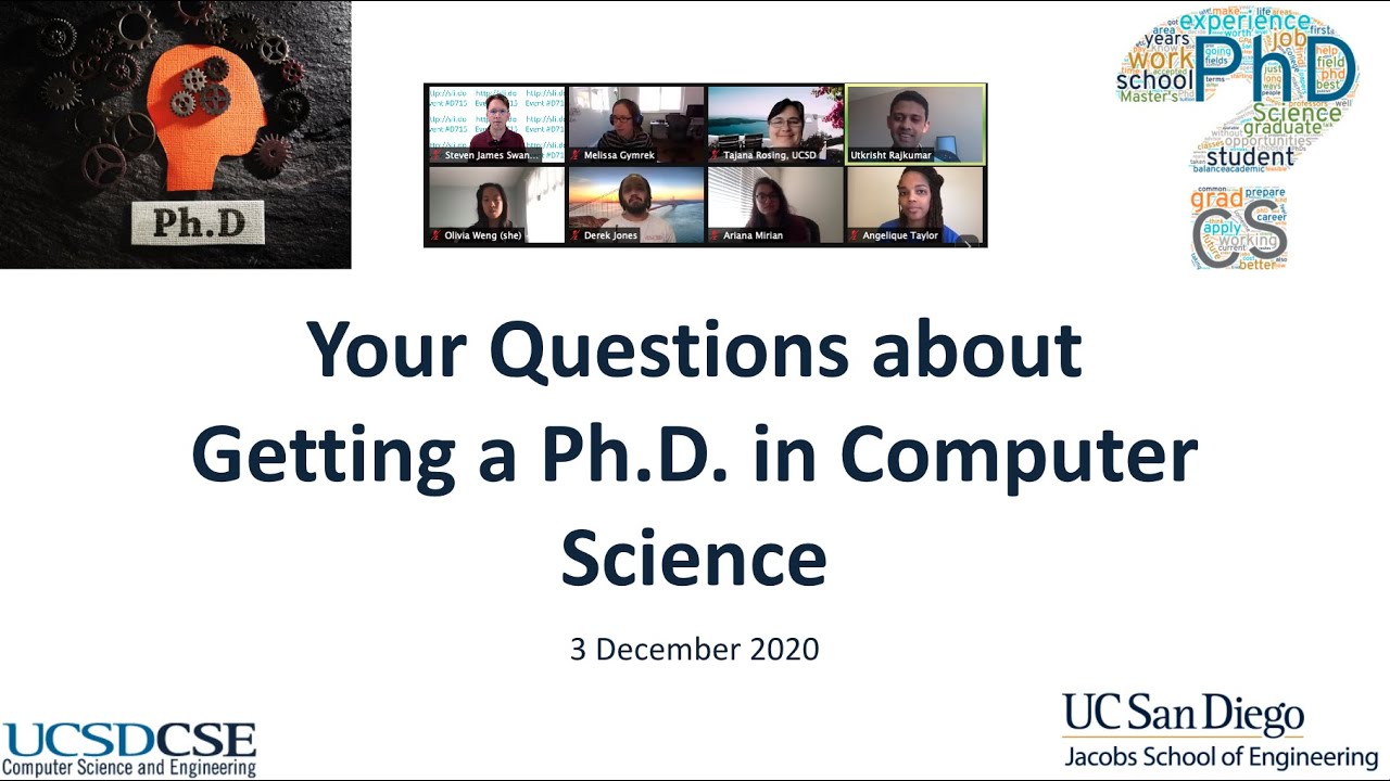 3 December 2020 -- General CS Ph.D. Information Session